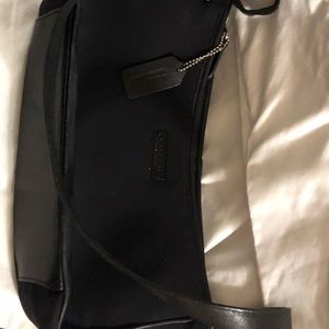 Coach microfiber back hobo bag